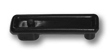 HANDLE, BLACK, INTERIOR CABINETS, BUS 1968-79