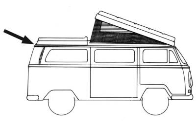 SEAL,TOP LUGGAGE RACK BASE, WESTFALIA BUS 1968-73 *MADE IN USA BY WCM* - Image 3