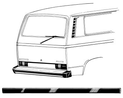 STRIP, REAR BUMPER PAD *GERMAN* VANAGON 1980-91 (Use clip part # 253-8035R) - Image 4