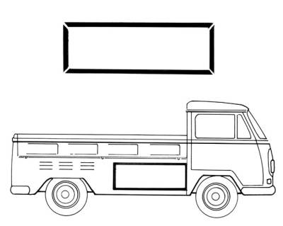 SEAL, SIDE DOOR STORAGE, BUS LONG BED PICKUP 1952-79 *MADE IN USA BY WCM* - Image 2