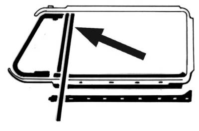 WINDOW FELT CHANNEL, LEFT & RIGHT, BUG SEDAN 1952-64, TYPE 3 1961-65 - Image 3