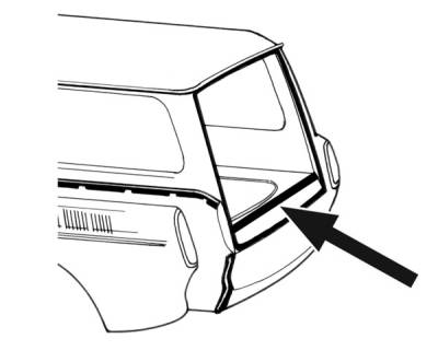 SEAL, LOWER INSIDE REAR HATCH, TYPE 3 SQUAREBACK 1961-73 *MADE IN USA BY WCM* - Image 3