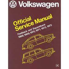 BOOK, OFFICIAL VW SERVICE MANUAL, ALL TYPE 3 1968-73