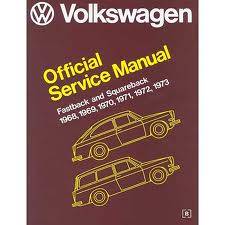 BOOK, OFFICIAL VW SERVICE MANUAL, ALL TYPE 3 1968-73 - Image 1