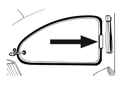 West Coast Metric - HINGE COVERS, WHITE, QUARTER WINDOW POPOUTS, BUG SEDAN 1953-77 *MADE BY WCM* - Image 2