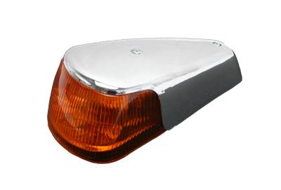 TURN SIGNAL ASSEMBLY, RIGHT WITH AMBER LENS, BUG 1970-79, THING 1973-74 (Driver Quality)