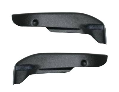 COVER PLATE, SIDE SEAT FRAME INBOARD, BLACK, LEFT & RIGHT, BUG 1973-75 *MADE IN USA BY WCM* - Image 1