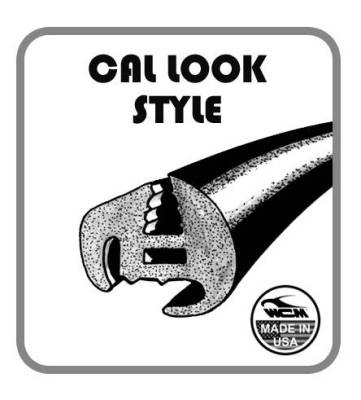 West Coast Metric - *MASTER KIT* EXTERIOR RUBBER, STANDARD BUG SEDAN 1974 (With Cal Look Style window seals and popout quarter side windows, see description for complete contents) - Image 2