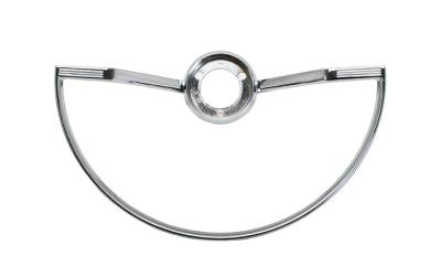 INTERIOR - Steering Wheel Parts & Covers - HORN RING, CHROME, BUG, GHIA, TYPE 3 1960-71