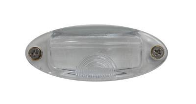 Exterior - Light Lenses, Seals & Parts - LENS, LICENSE LIGHT, GHIA 1958-74 (2 Required per car)
