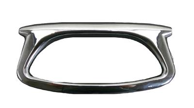 HANDLE, CHROME INSIDE DOOR PULL ACCESSORY, LEFT & RIGHT, BUG / GHIA / TYPE 3 - Image 1