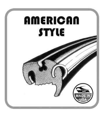 WINDOW SEAL KIT, 9 PIECES AMERICAN STYLE, BUS 1968-79 (Includes: Front, Rear, 3 Sides with Vent Wing Seals, 1 Solid Rear Side) *MADE IN USA BY WCM* - Image 2