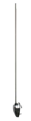 ANTENNA, SIDE MOUNT CHROME BASE, BUG 1946-66, BUS 1955-79, THING 73-74 - Image 1