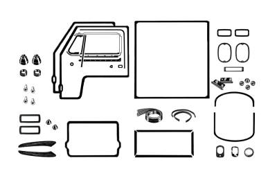 *MASTER KIT* EXTERIOR RUBBER, BUS 1970-71 (With American Style window seals, see description for complete contents) - Image 4