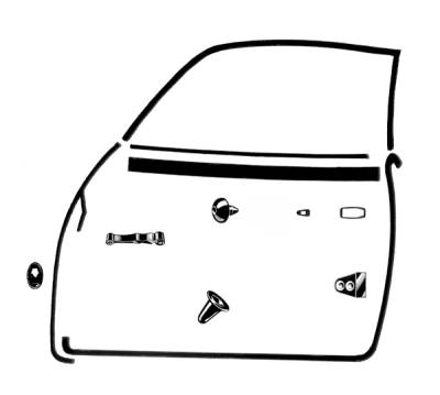 West Coast Metric - *MASTER KIT* EXTERIOR RUBBER, GHIA SEDAN 1970 (With Cal Look window seals, see description for complete contents) - Image 5