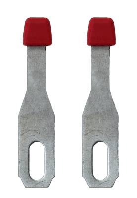 INTERIOR - Dash Parts & Accessories - HEATER LEVER WITH RED KNOB, SET OF 2, BUS 1968-73