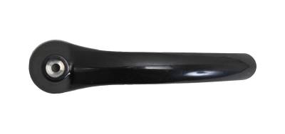 DOOR HANDLE, INNER BLACK WITH SCREW HOLE, BUS 1964-67 (1964 Bus starting at chassis # 1222026) - Image 1