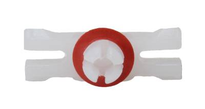 Exterior - Body Rubber & Plastic - BODY MOLDING CLIPS, WHITE WITH RED SEAL, SET OF 42 *GERMAN* BUG 1967-79, TYPE 3 1967-74