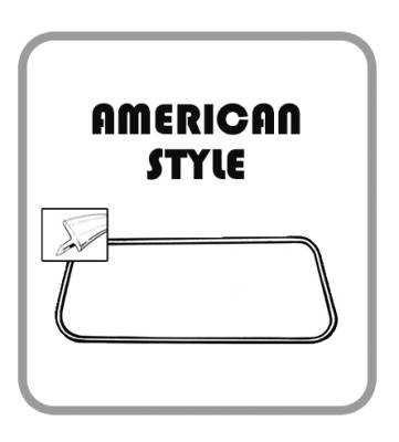West Coast Metric - *MASTER KIT* EXTERIOR RUBBER, GHIA CONVERTIBLE 1958-59 (With American Style window seals, see description for complete contents) - Image 2