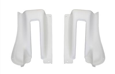 HINGE COVERS, WHITE PLASTIC, TYPE 3 SQUAREBACK 1967-73 *MADE IN USA*