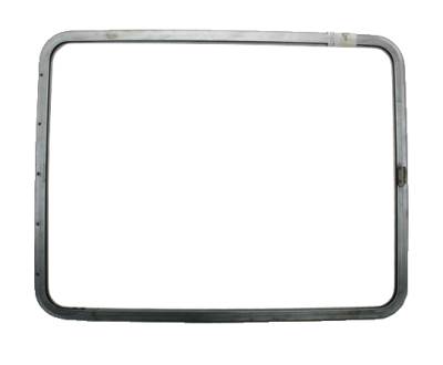 Exterior - Side Pop Out Window Parts - POP-OUT SIDE WINDOW FRAMES, RAW STEEL, BUS SIDE WINDOWS 1950-67 *MADE IN USA*