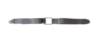 SEAT BELT, LAP TYPE, GREY WITH HARDWARE 68", BUG / BUS / GHIA / THING / TYPE 3 *MADE IN USA* - Image 2