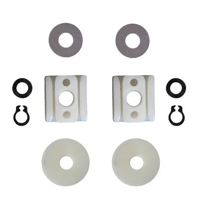 WINDOW REGULATOR BUSHING KIT, FRONT DOORS LEFT OR RIGHT, BUG CONV. 1965-79 *MADE BY WCM*