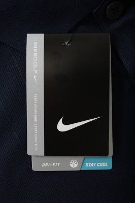 West Coast Metric - POLO SHIRT, LARGE, NAVY BLUE NIKE DRI-FIT WITH SILVER LOGO (Limited Edition) - Image 2