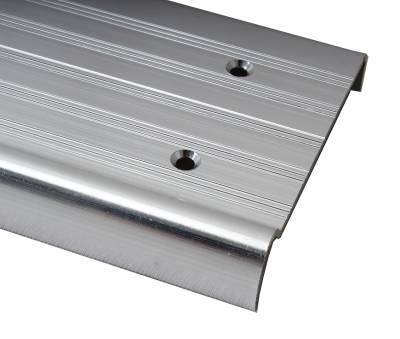 DOOR SILL PLATES, ALUMINUM LEFT & RIGHT WITH SCREWS, ALL GHIAS 1956-65 - Image 2