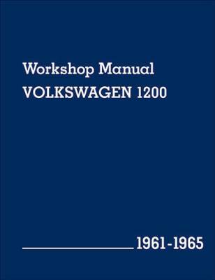 BOOK, OFFICIAL VW SERVICE MANUAL, ALL BUG & GHIA 1961-65