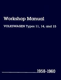 BOOK, OFFICIAL VW SERVICE MANUAL, BUG & GHIA 1958-60 - Image 1