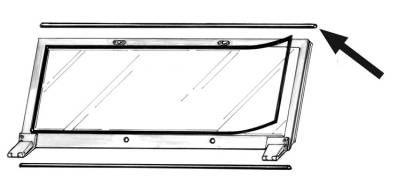 SEAL, WINDOW FRAME, UPPER TOP, THING 73-74 *MADE IN USA BY WCM* - Image 3