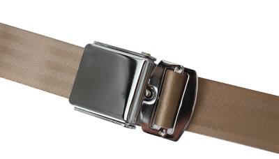 West Coast Metric - SEAT BELT, TAN, 3 POINT NON RETRACTABLE WITH HARDWARE *MADE IN USA* - Image 2