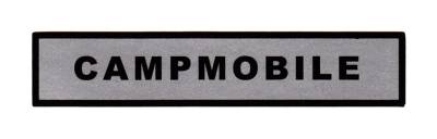 Repair Books, Stickers & T-shirts - Stickers - STICKER, CAMPMOBILE, BUS 1968-79