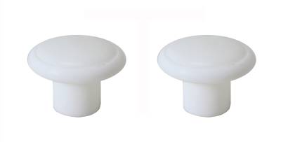 ROUND COAT HOOK, WHITE, SET OF 2, BUS 1963-79, VANAGON 1980-91 *MADE BY WCM*