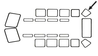 GLASS, REAR CORNER WINDOWS, LEFT & RIGHT, DELUXE BUS 1951-63 (Ready to ship) - Image 1