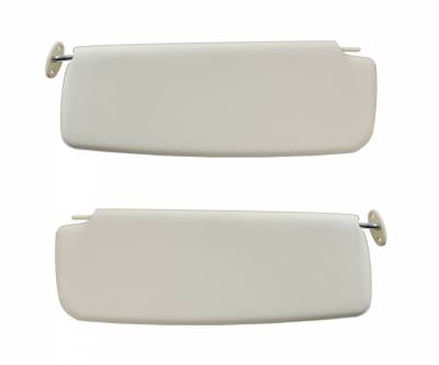 SUNVISORS, VINYL, WHITE, ALL TYPE 3 1961-74