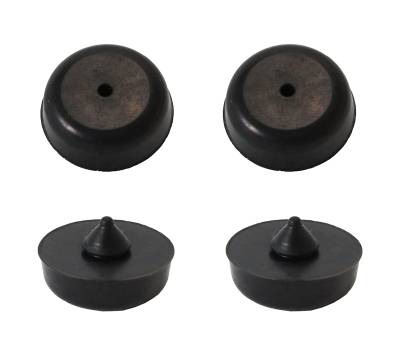 STOPS, FRONT SEAT BASE PADS, SET OF 4, BUS 1950-60 & BUS 1963-74