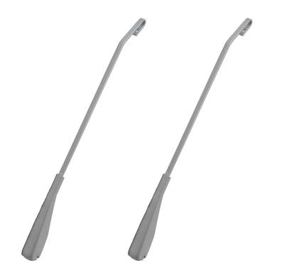 Exterior - Windshield Wiper Parts - WIPER ARM, LEFT & RIGHT SILVER, ALL TYPE 3 1961-67