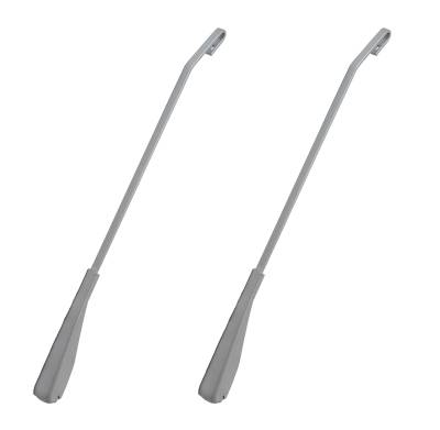 WIPER ARM, LEFT & RIGHT SILVER, ALL TYPE 3 1961-67 - Image 1