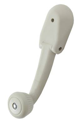 HANDLE, WHITE SUNROOF CRANK, BUG 1964-67, BUS 68-79, TYPE 3 62-67, VANAGON 80-92