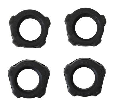 CHASSIS/SUSPENSION/CABLES - Suspension Parts, Front & Rear - BUSHINGS, SPRING PLATE INNER/OUTER SET OF 4 *OEM* BUG / GHIA 1960-68, TYPE 3 1961-68