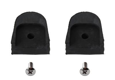 Convertible Top Parts - Top Rubber - STOP, CONVERTIBLE TOP FRAME, SET OF 2 WITH SCREWS, BUG CONV. 1960-79