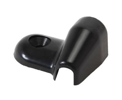 END CAP, BLACK FOR INTERIOR BEADING / PINCH WELT AROUND TOP OF RIGHT SEAT PEDESTAL BEHIND SEAT, BUS 1968-79 (Beading # 211-301)