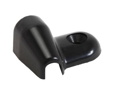 Interior - Seat Parts & Accessories - END CAP, BLACK FOR INTERIOR BEADING / PINCH WELT AROUND TOP OF LEFT SEAT PEDESTAL BEHIND SEAT, BUS 1968-79 (Beading # 211-301)