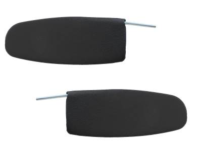 SUNVISORS, BLACK, LEFT & RIGHT, BUG SEDAN 1958-64