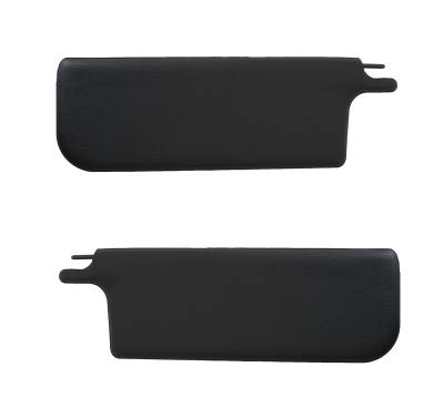 SUNVISORS, BLACK, LEFT & RIGHT, BUG CONV. 1965-72