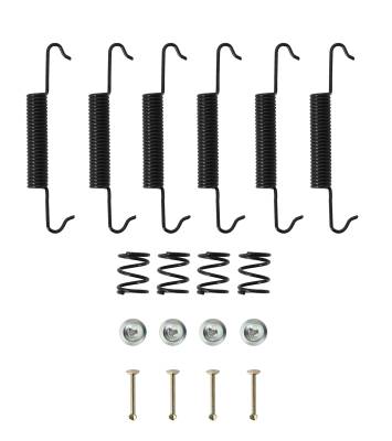 BRAKE INSTALLATION KIT - SPRINGS, PINS, CLIPS - FRONT BUG 1950-54 / REAR BUG 1950-58 & GHIA 1956-58 - Image 1