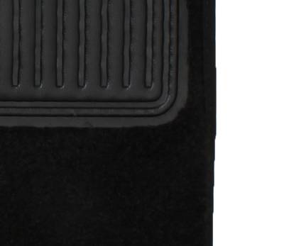 FLOOR MATS, BLACK CARPET, 4 PIECES FRONT & REAR, BUG CONV. 1950-79 - Image 2