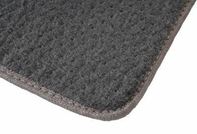 FLOOR MATS, GREY CARPET, 4 PIECES FRONT & REAR, BUG CONV. 1950-79 - Image 3